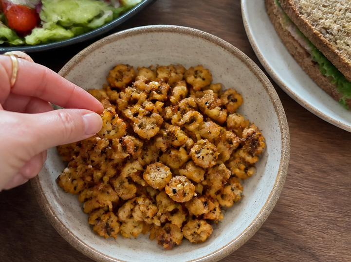 Air Fryer Ranch Smashed White Beans