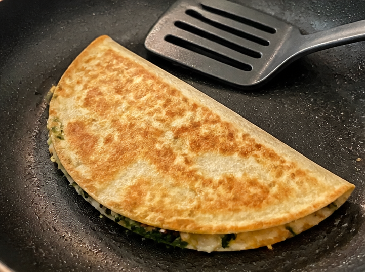 Cheesy Veggie Toddler Lunch Quesadilla