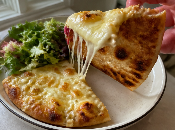 Hot Honey Ricotta White Bean Flatbread Pizza