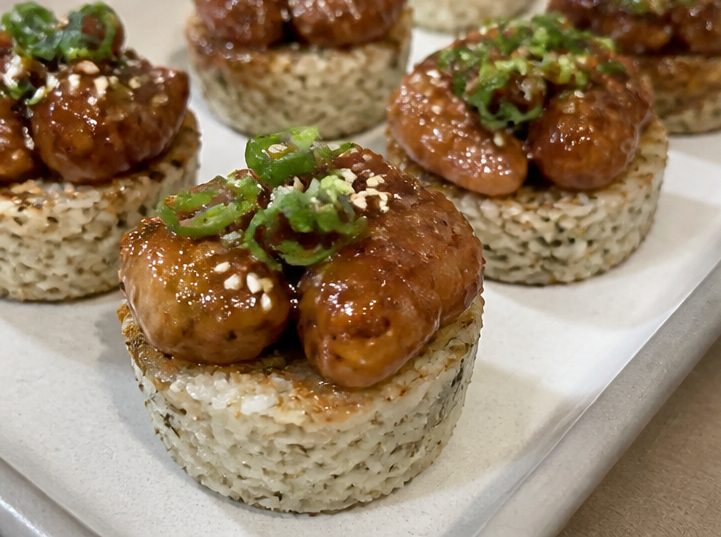 Passionfruit Sticky Chicken Rice Cups