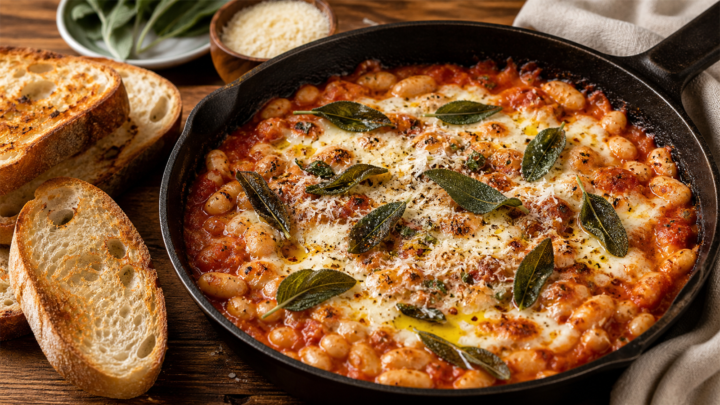 Brown Butter Sage Pizza Beans