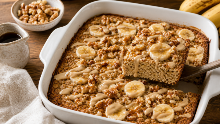 Maple Tahini Banana Bread Baked Oats