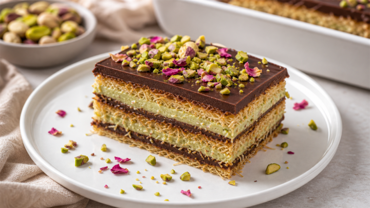 Pistachio Kataifi Icebox Cake